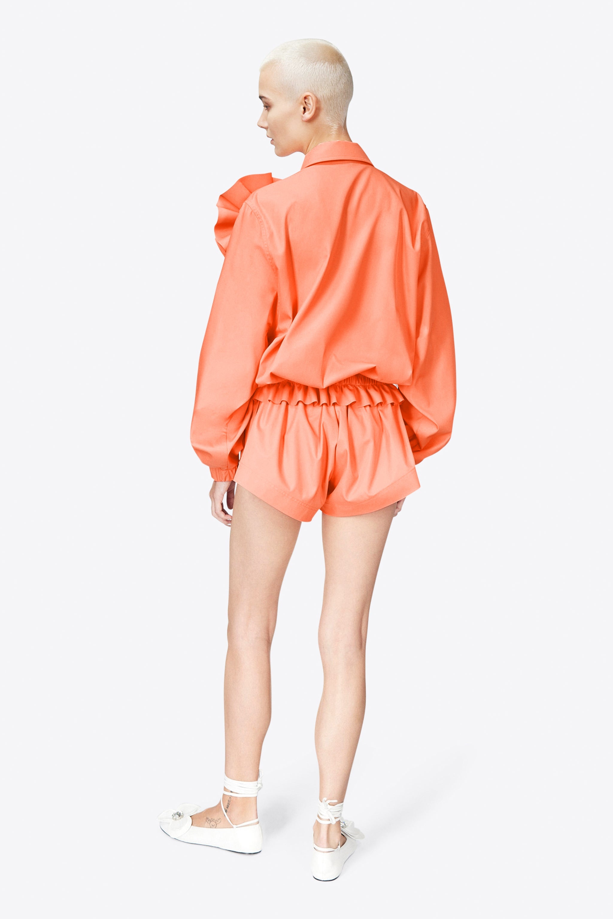 RUFFLE FLOWER TRACK JACKET - 6