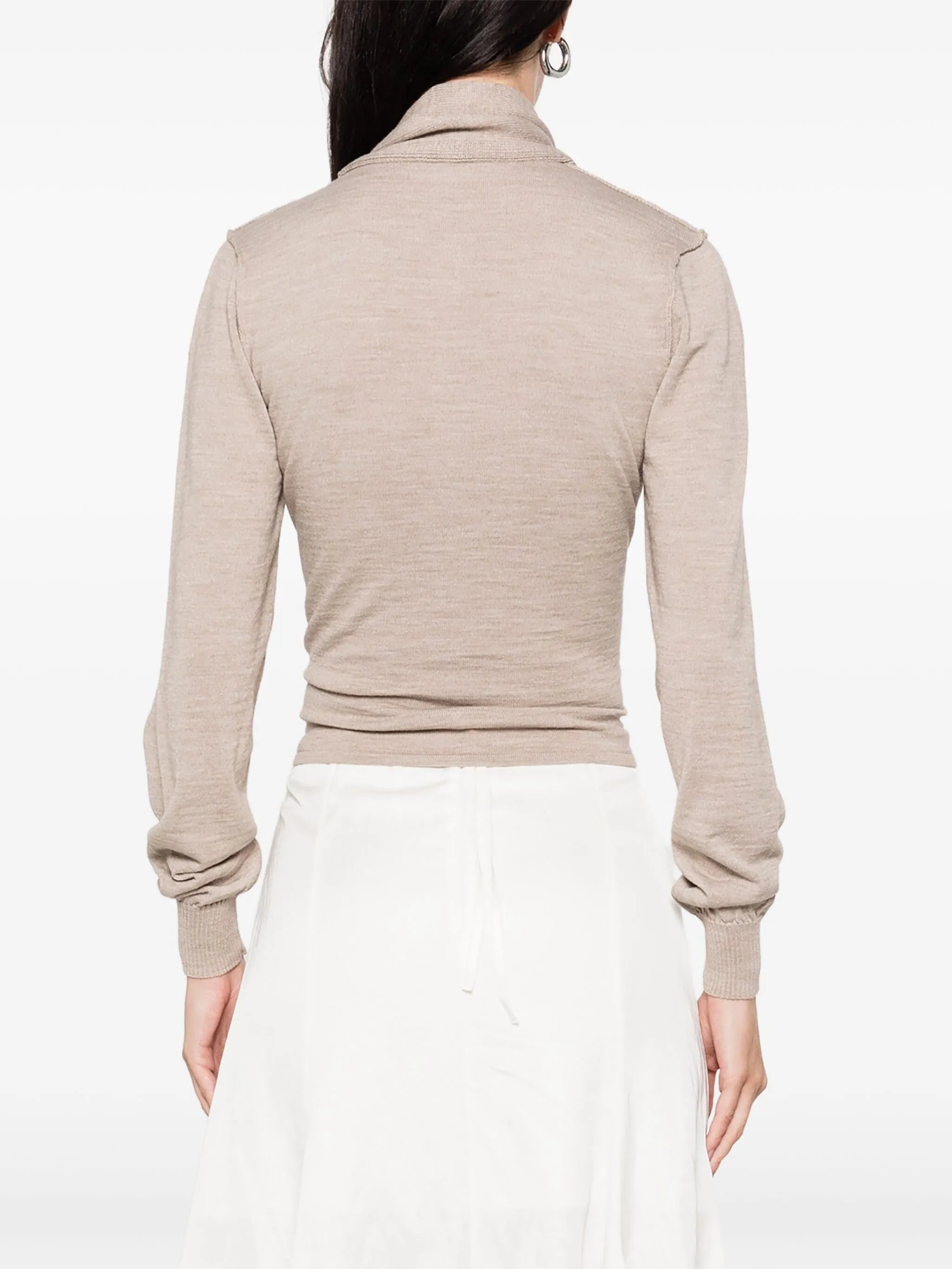 tied-neck button-detail top - 4