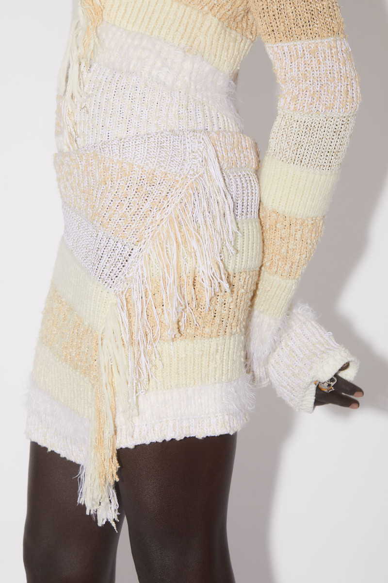 Fringe skirt - Off white/cream 5