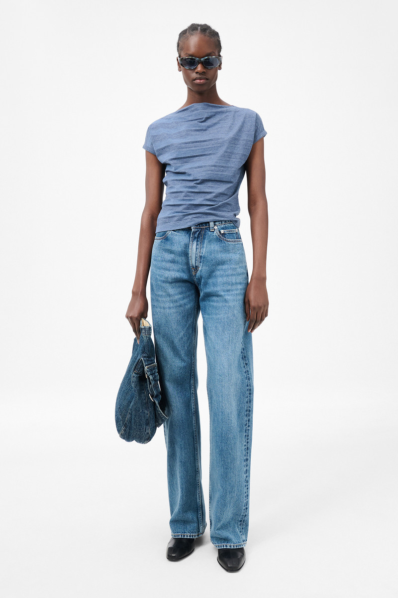 Our Legacy Sailor T-Shirt 70S Jersey Wave Plisse outlook