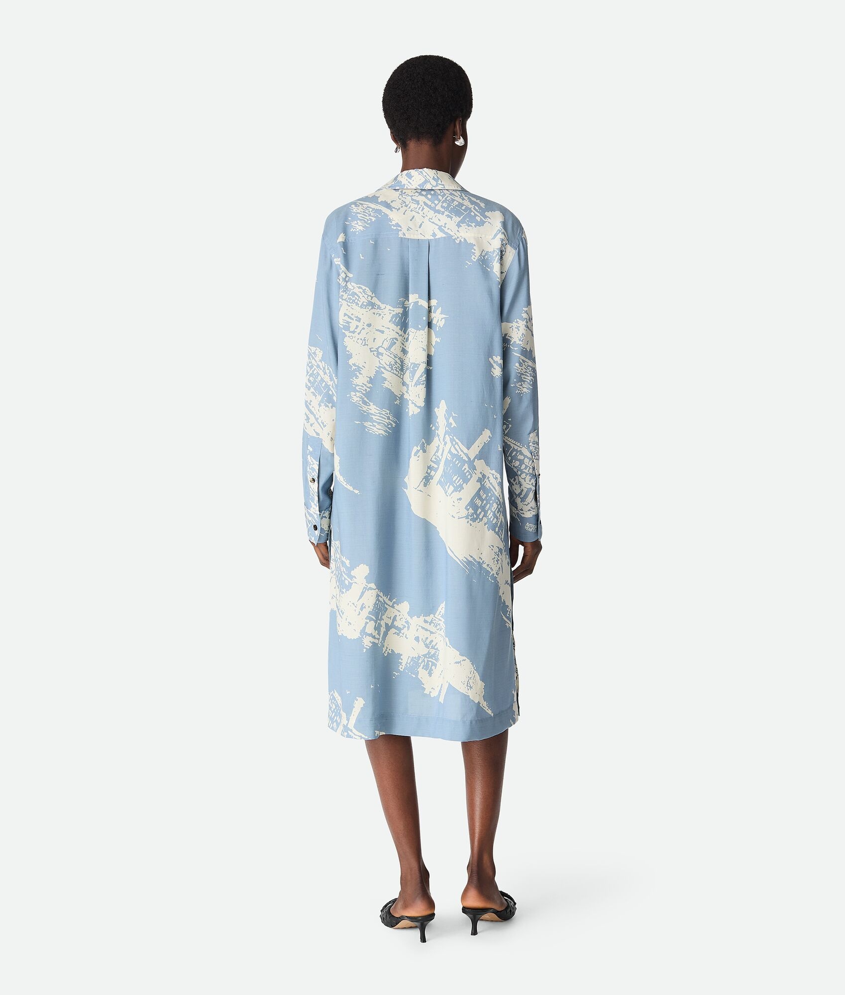 Italian Postcard Silk Dress - 3