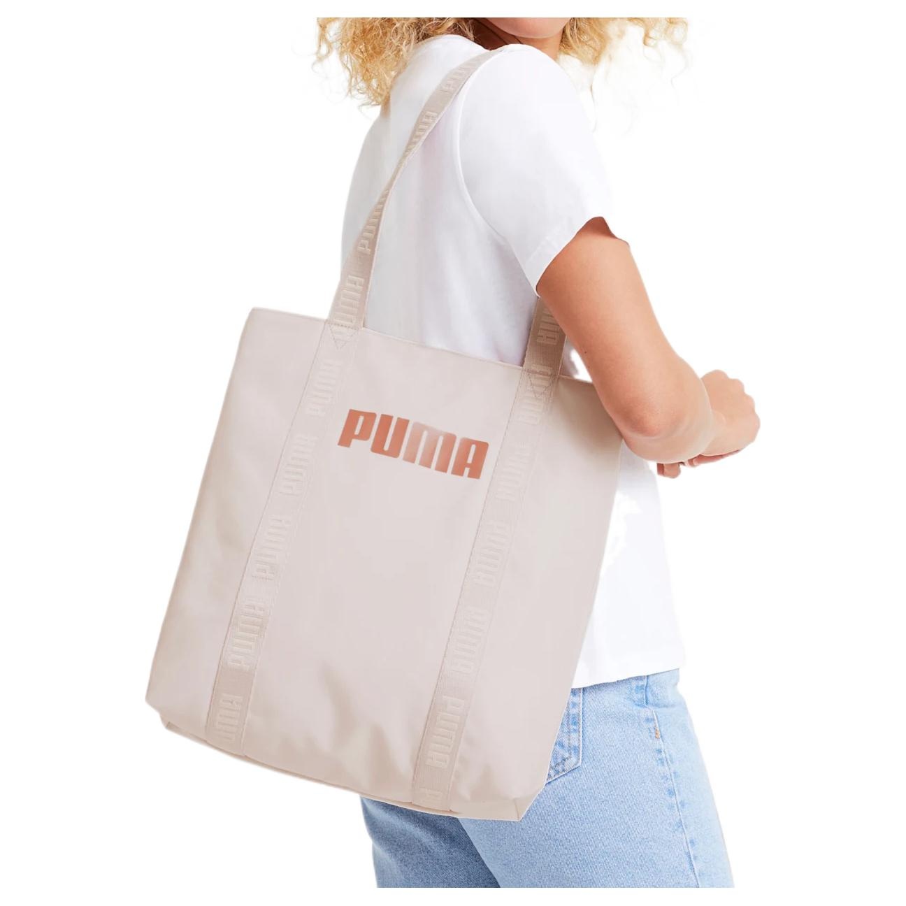(WMNS) PUMA Core Base Shopper Bag 'Beige Pink' 076948-02 - 3