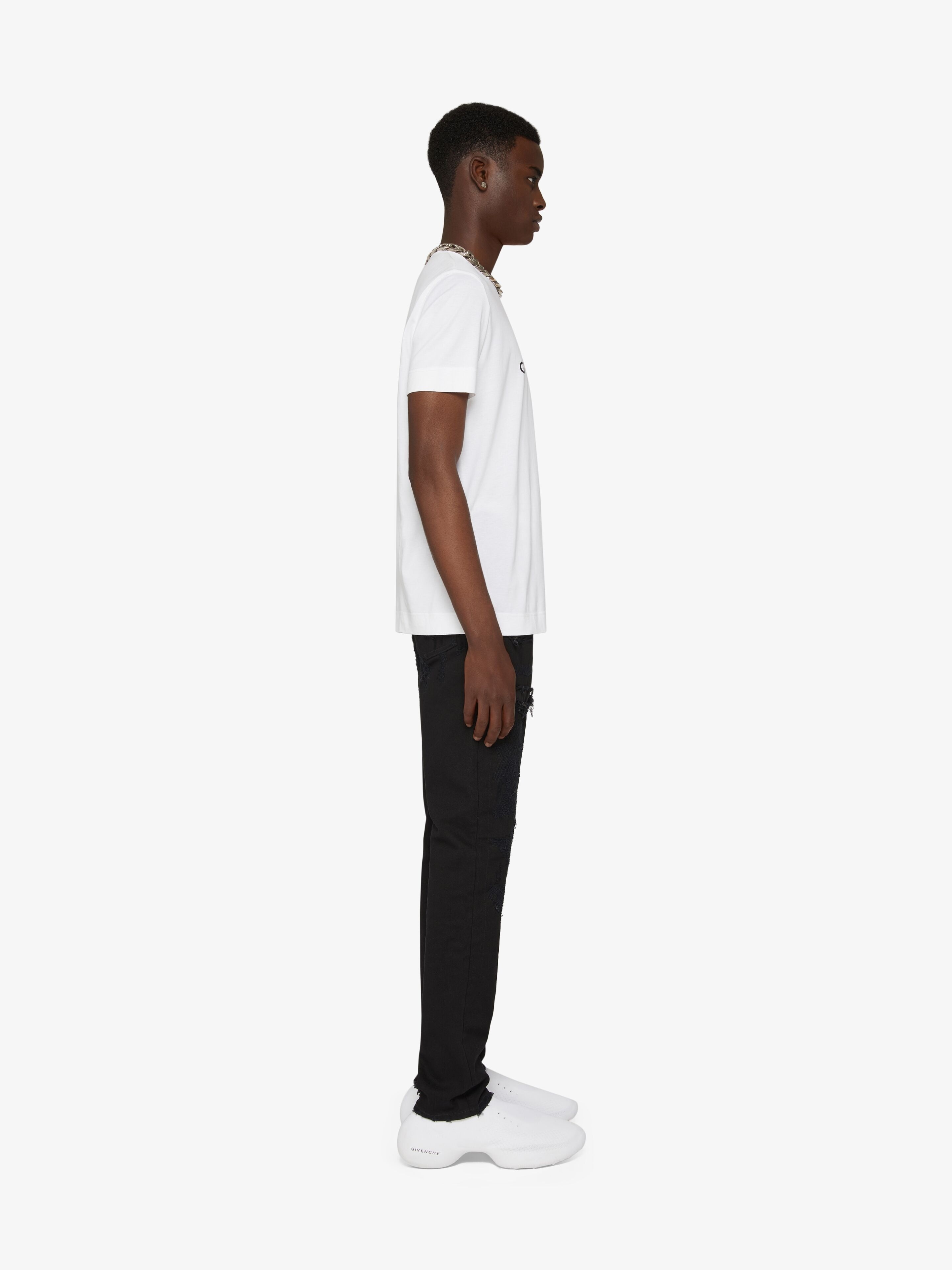 GIVENCHY REVERSE SLIM FIT T-SHIRT IN COTTON - 3