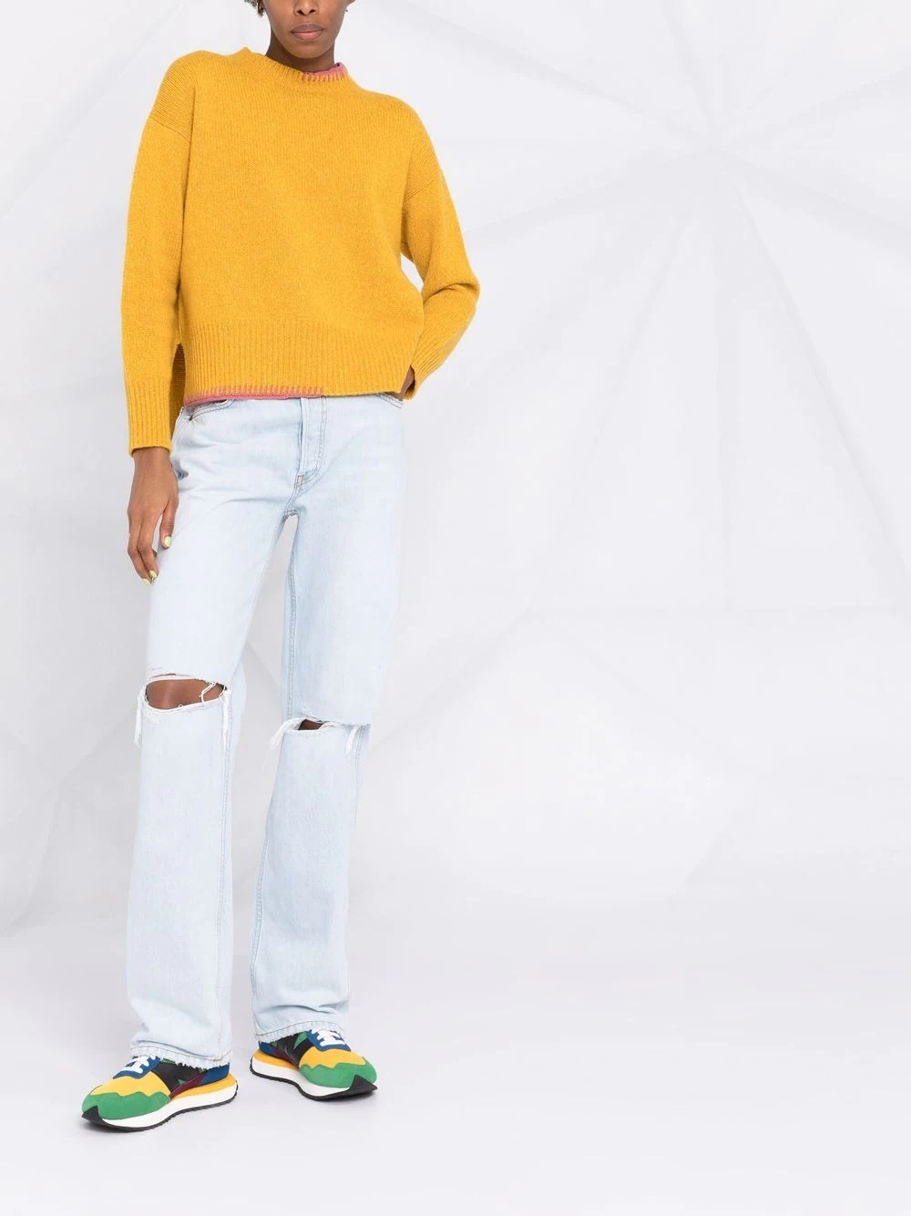 ripped bleach jeans - 2