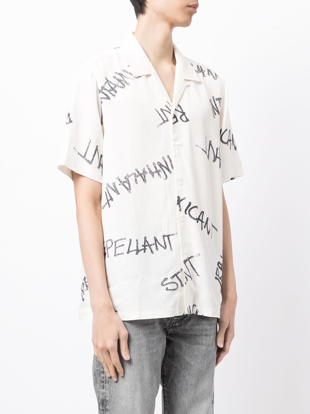 logo-print short-sleeved shirt - 3