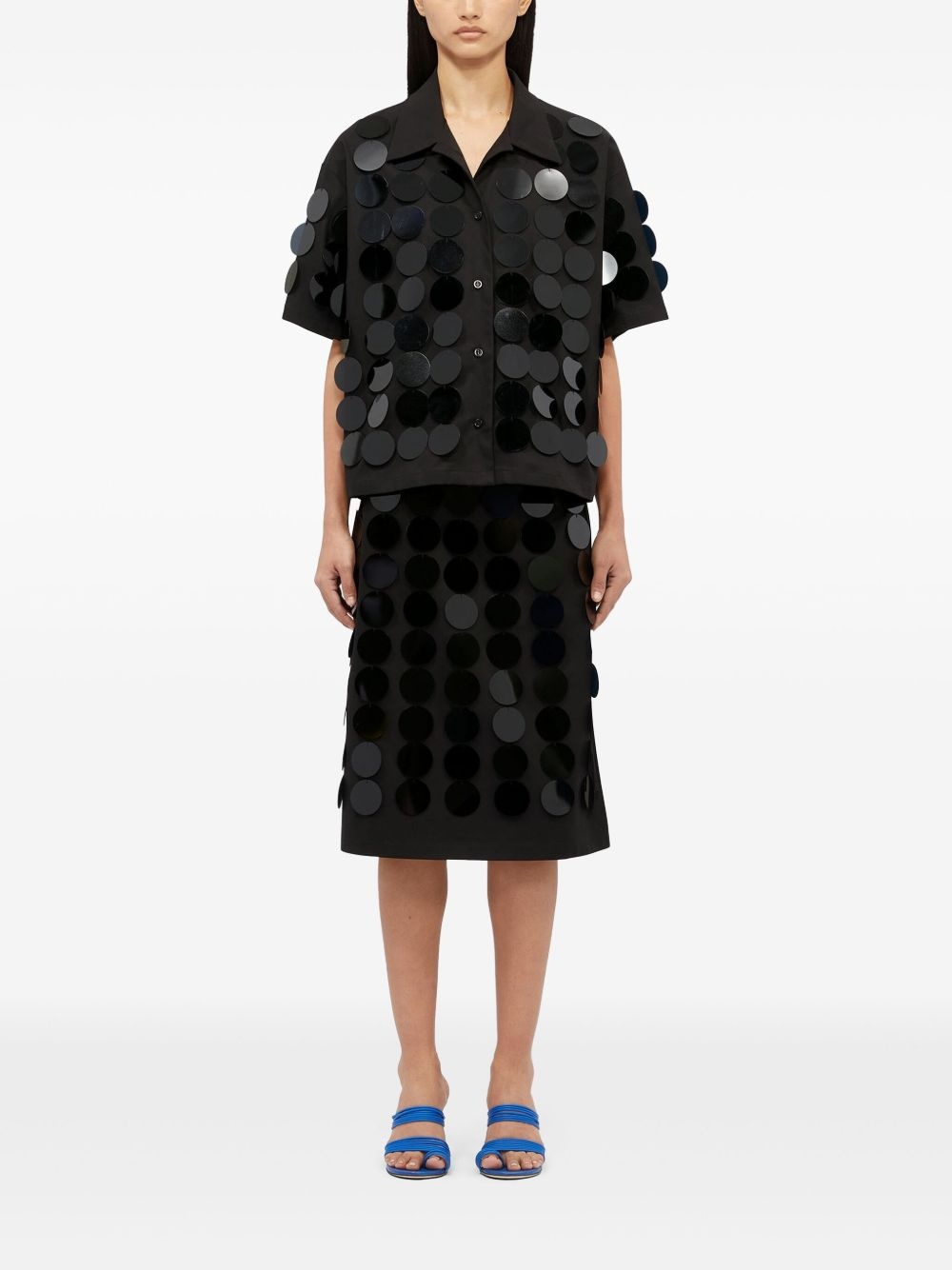 sequin-embellished midi skirt - 2