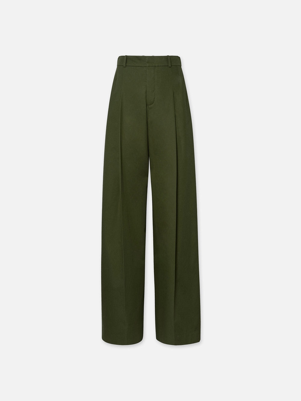 Pleated Wide Leg Pant in Surplus - 1