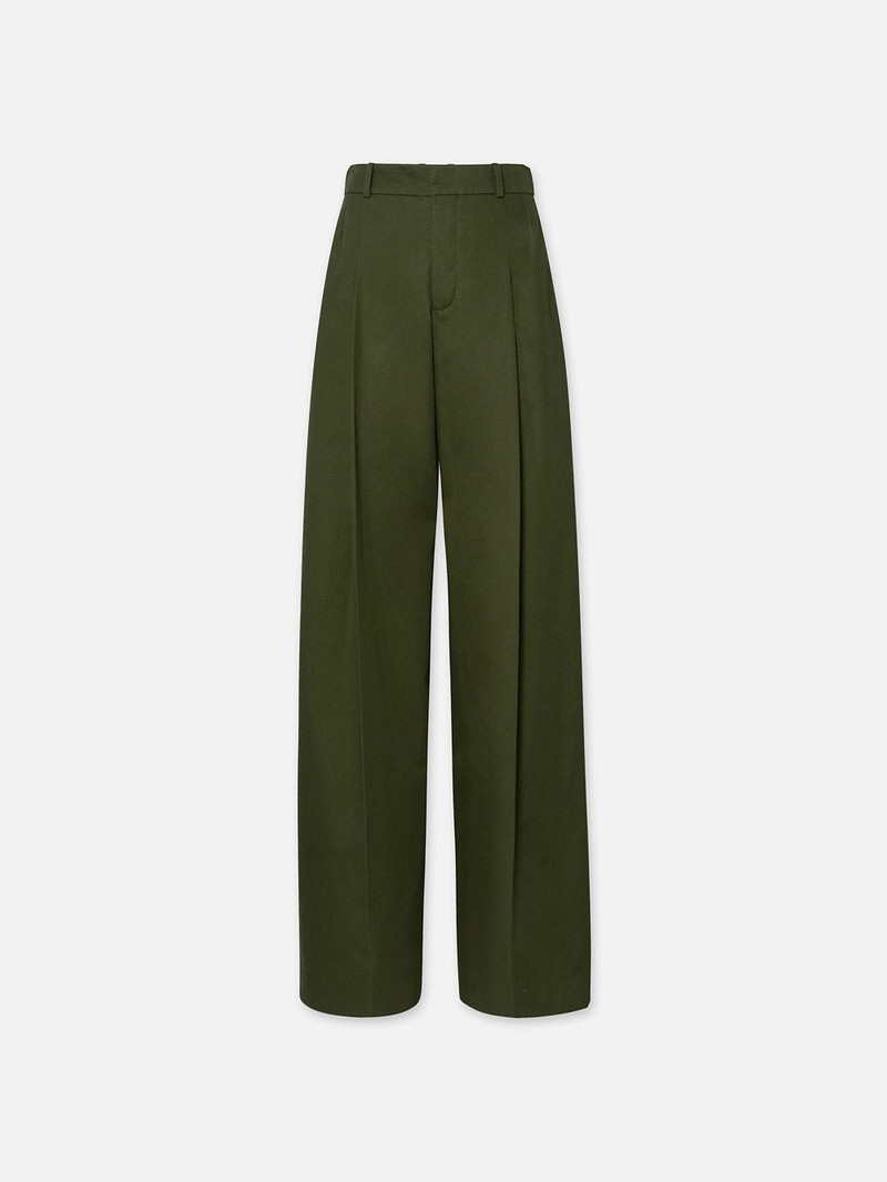 Pleated Wide Leg Pant in Surplus 1