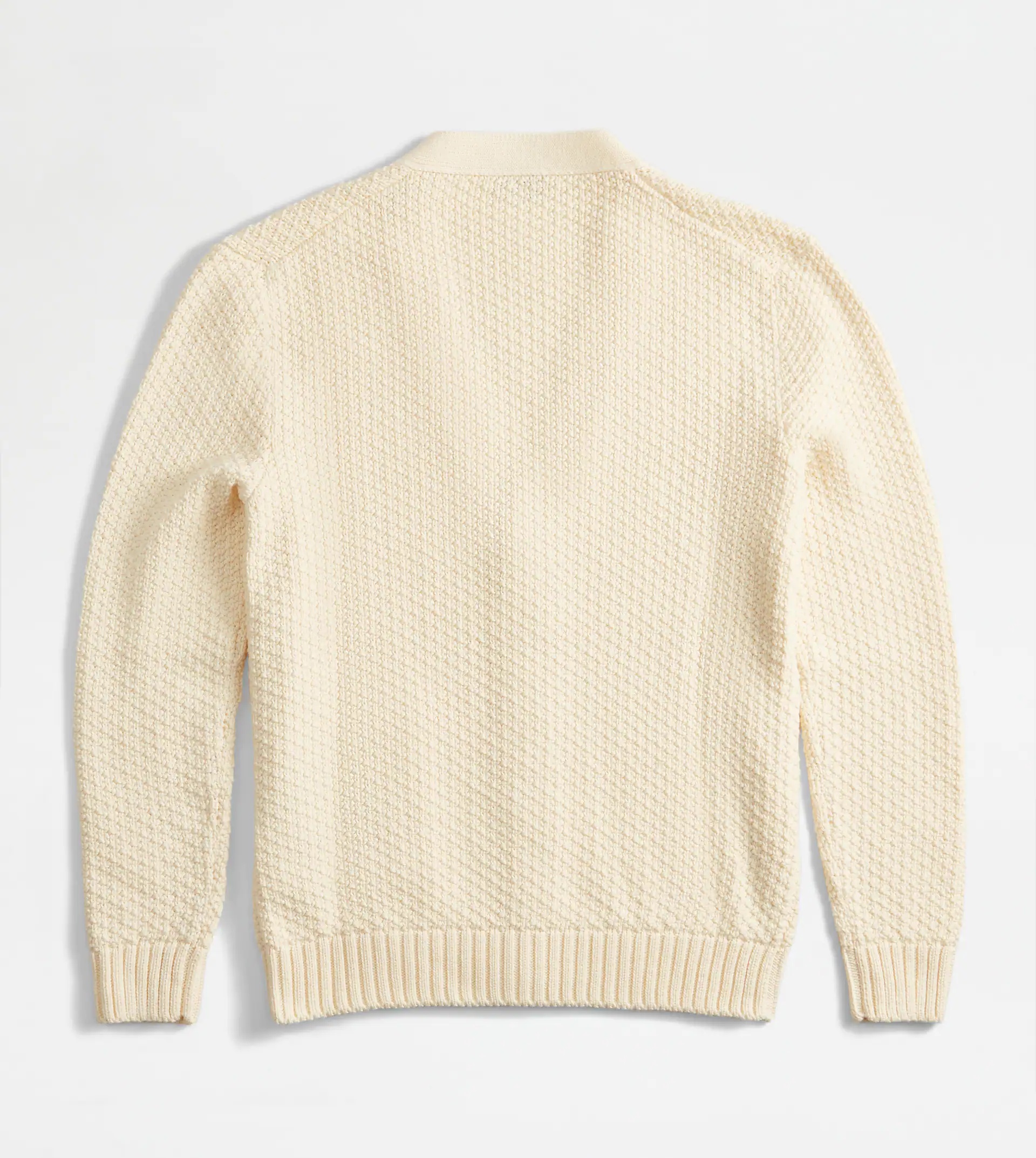 CARDIGAN IN MAXI PIQUET - OFF WHITE - 8