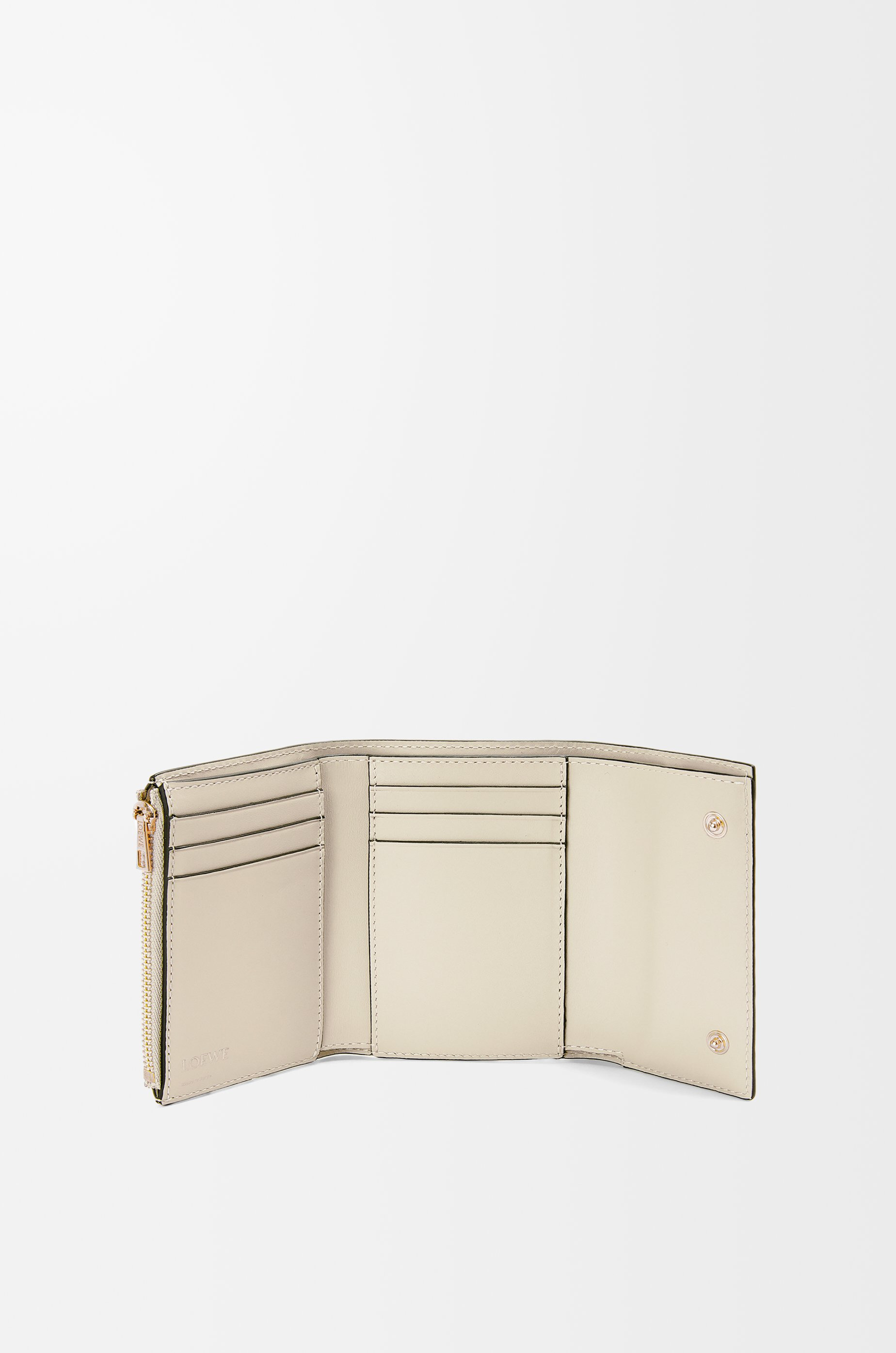 Repeat small vertical wallet in embossed calfskin - 2