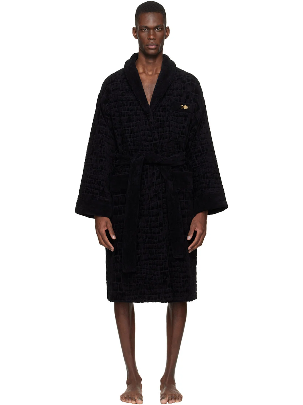 Black Icon Bathrobe - 1