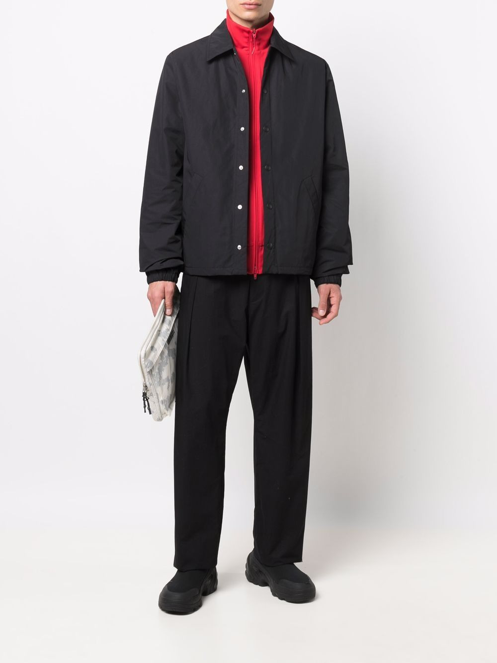 button-down shirt jacket - 2