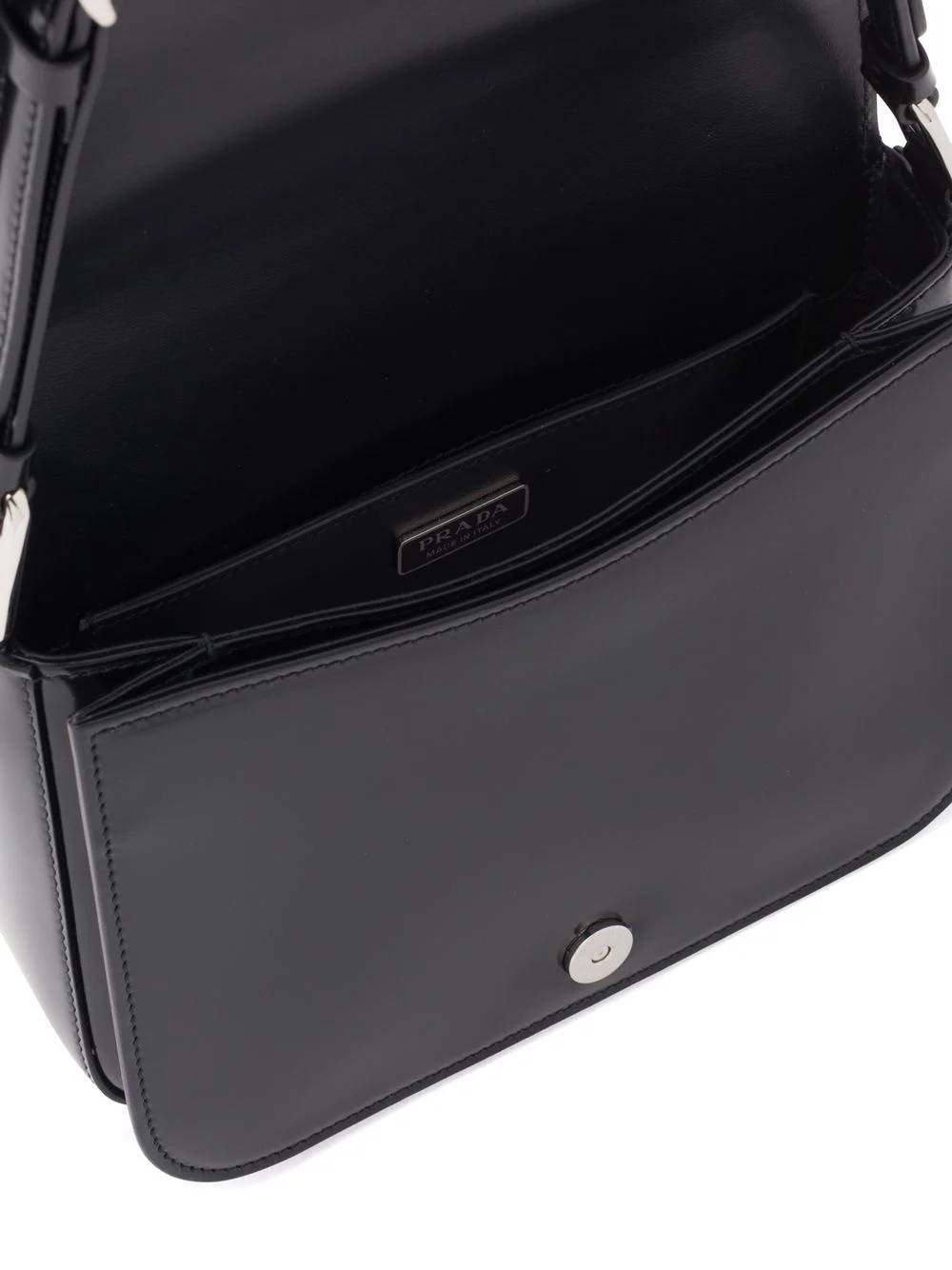 brushed leather shoulder bag - 4