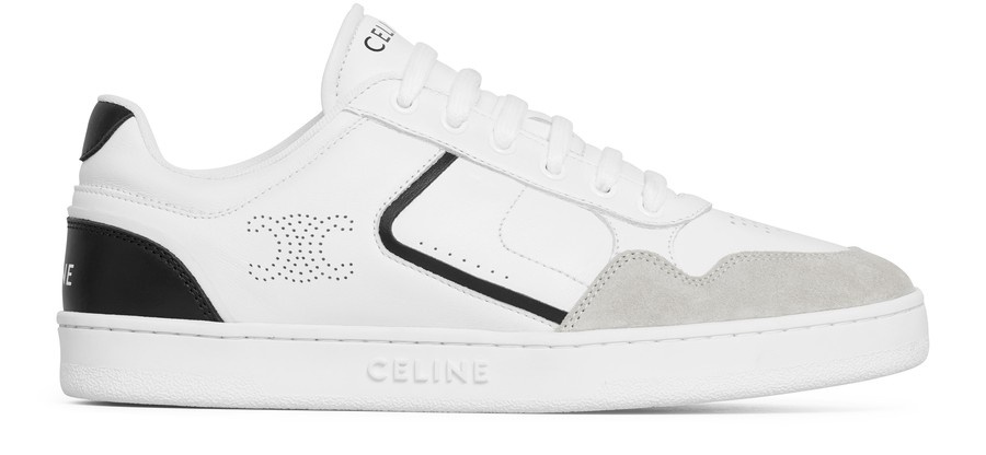 Ct-10 low lace-up sneaker in calfskin and suede calfskin - 1