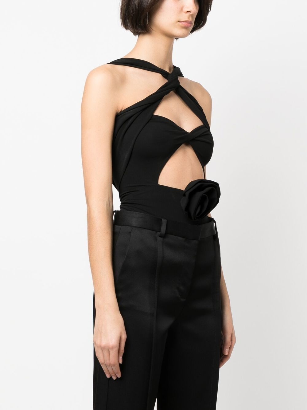 twisted cut-out bodysuit - 6