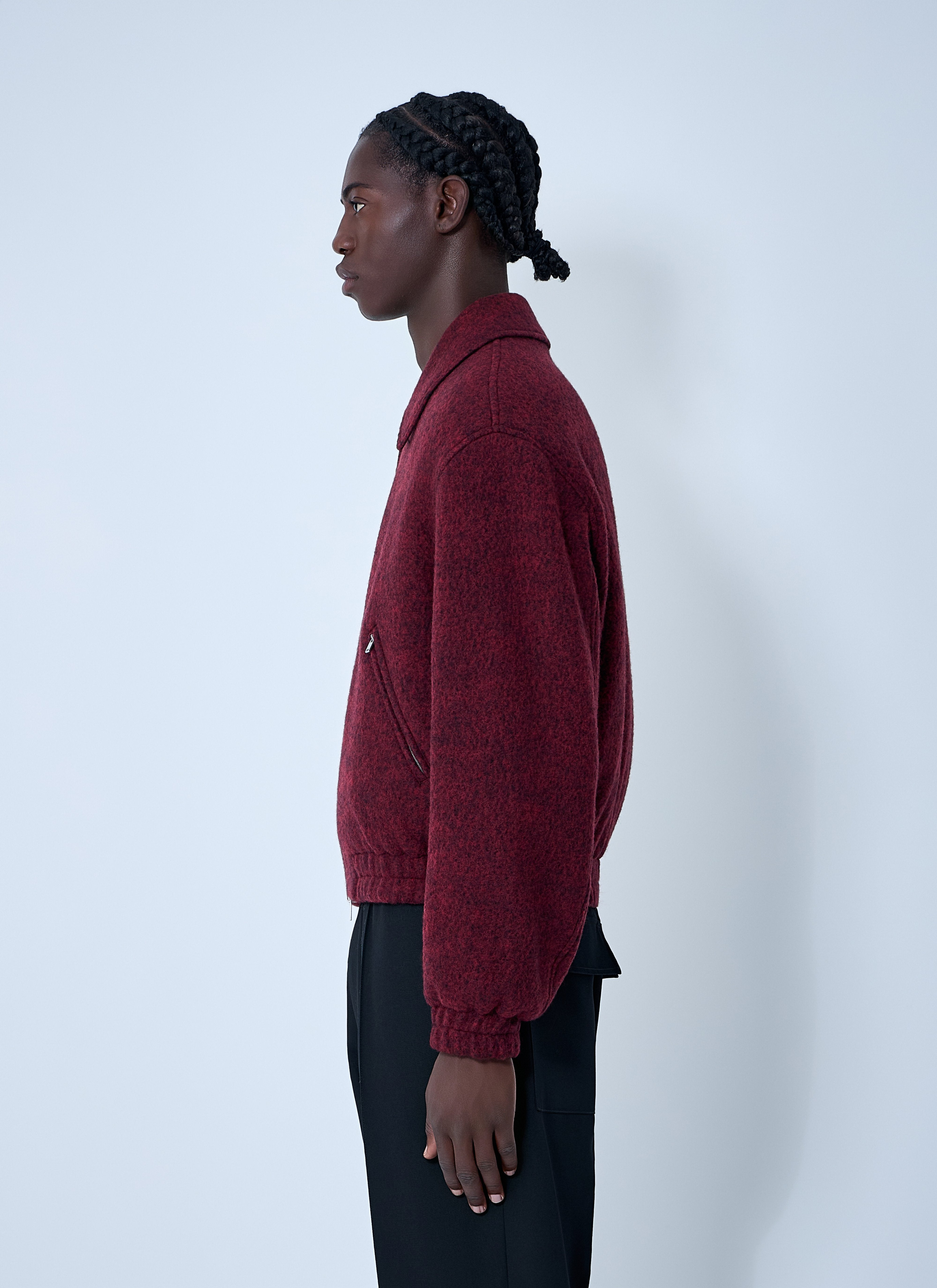 Jil Sander Men Wool-Blend Bomber Jacket - 3