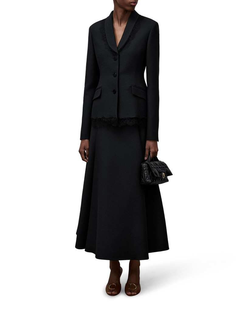 BAR JACKET IN WOOL, SILK AND LACE 1