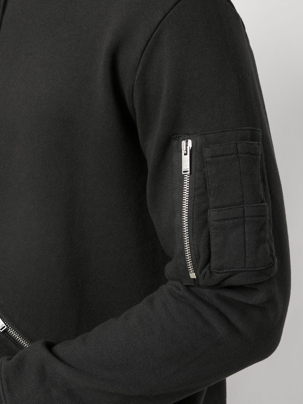 zip detail hoodie - 5