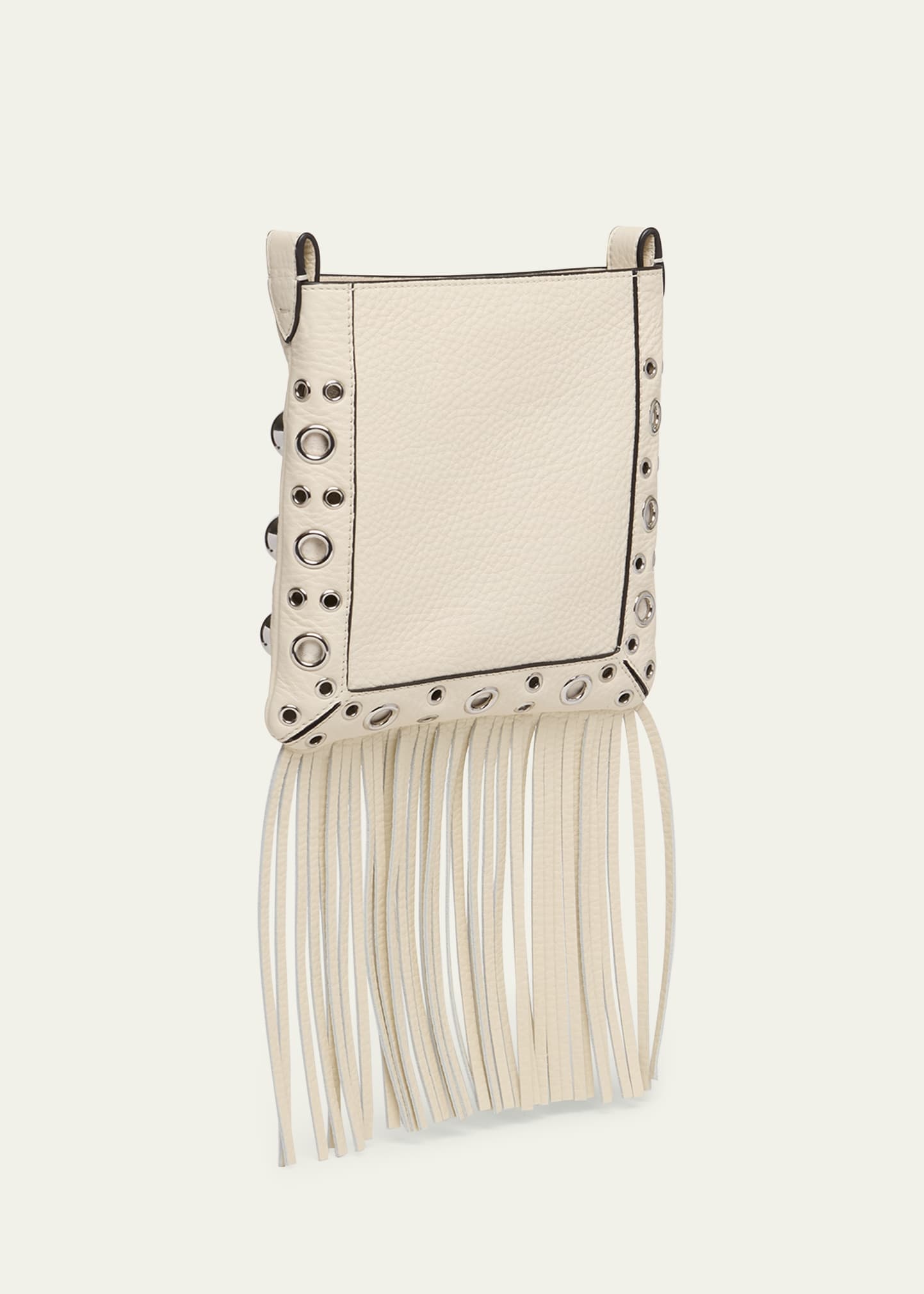 Nellcote Small Fringe Studded Leather Crossbody Bag - 3