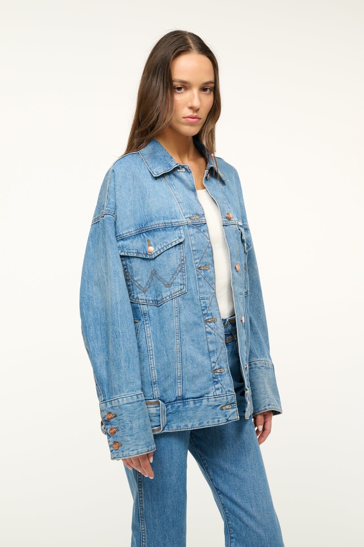 STAUD WRANGLER THE BIGGEST JEAN JACKET - 4