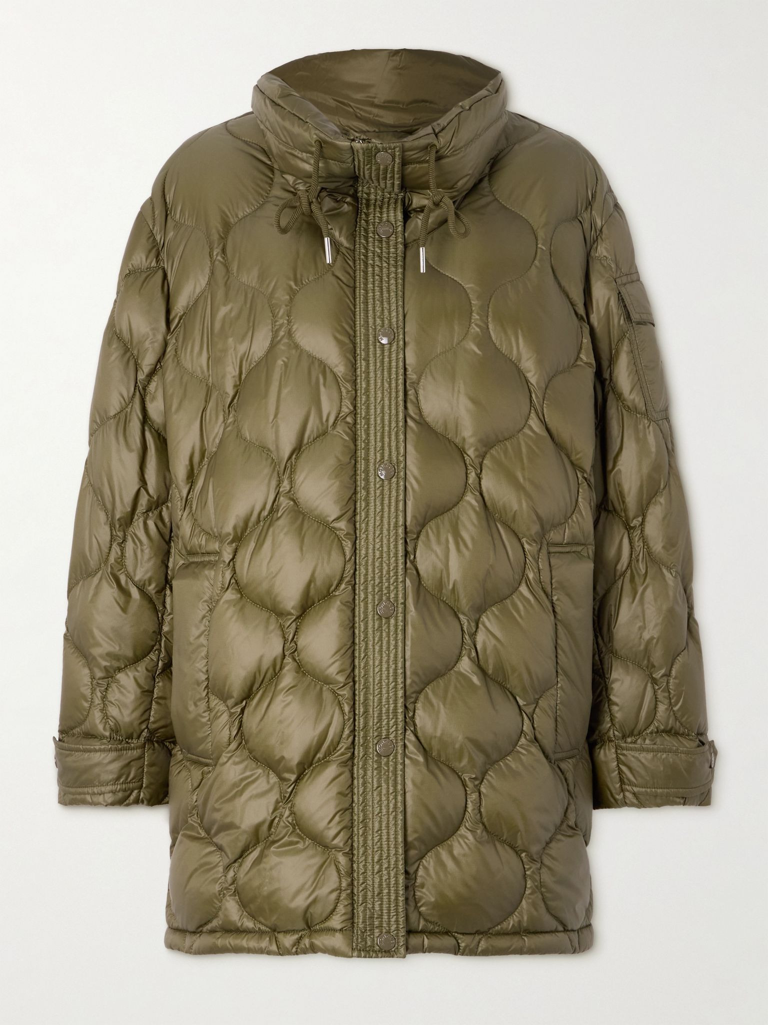 Lombi quilted micro-ripstop down parka Green - 1