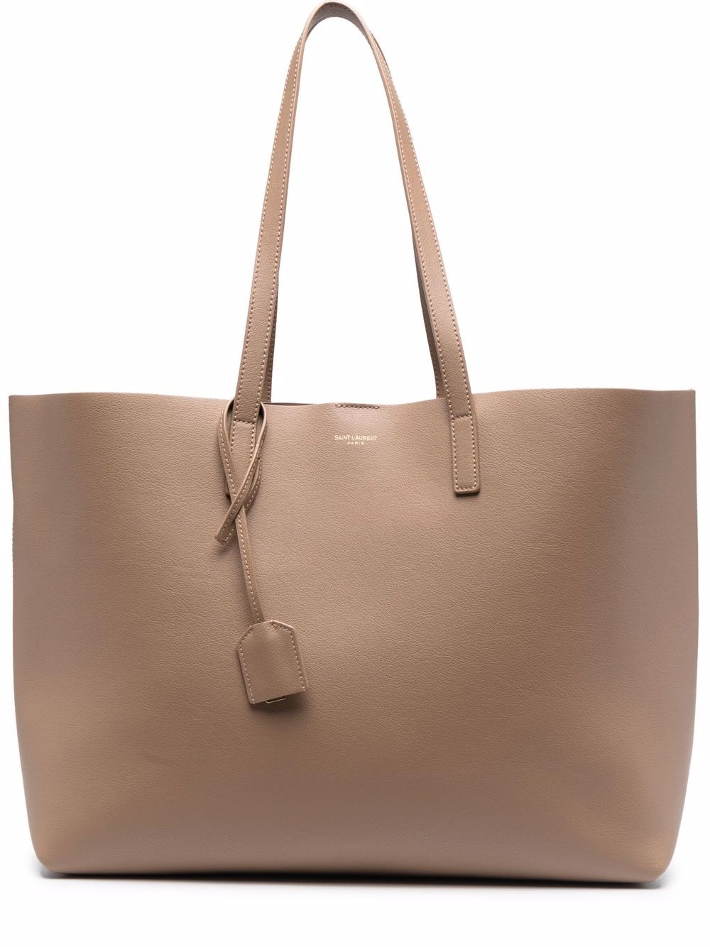 large leather shopping tote - 1