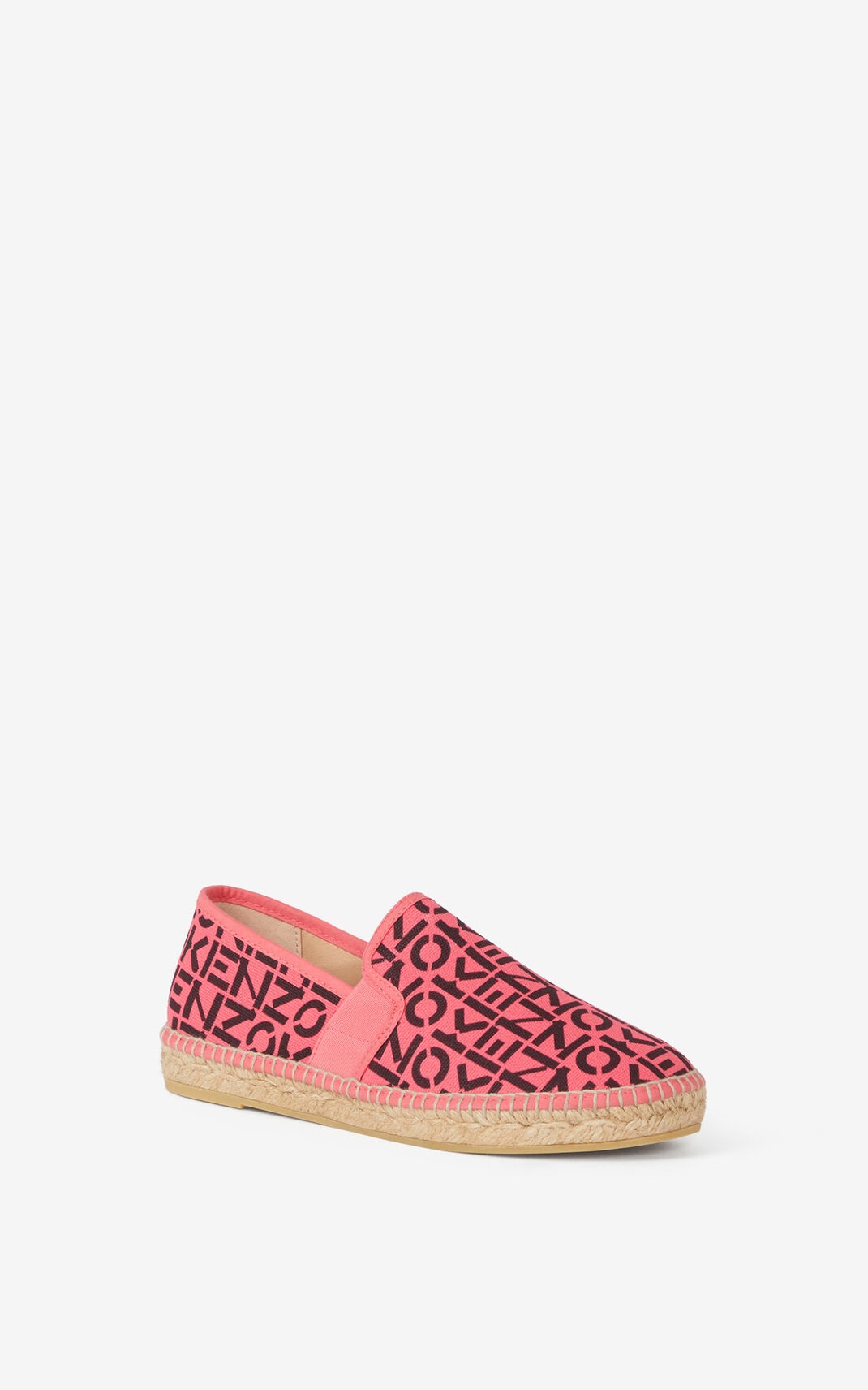 KENZO Sport elasticated monogram espadrilles - 3