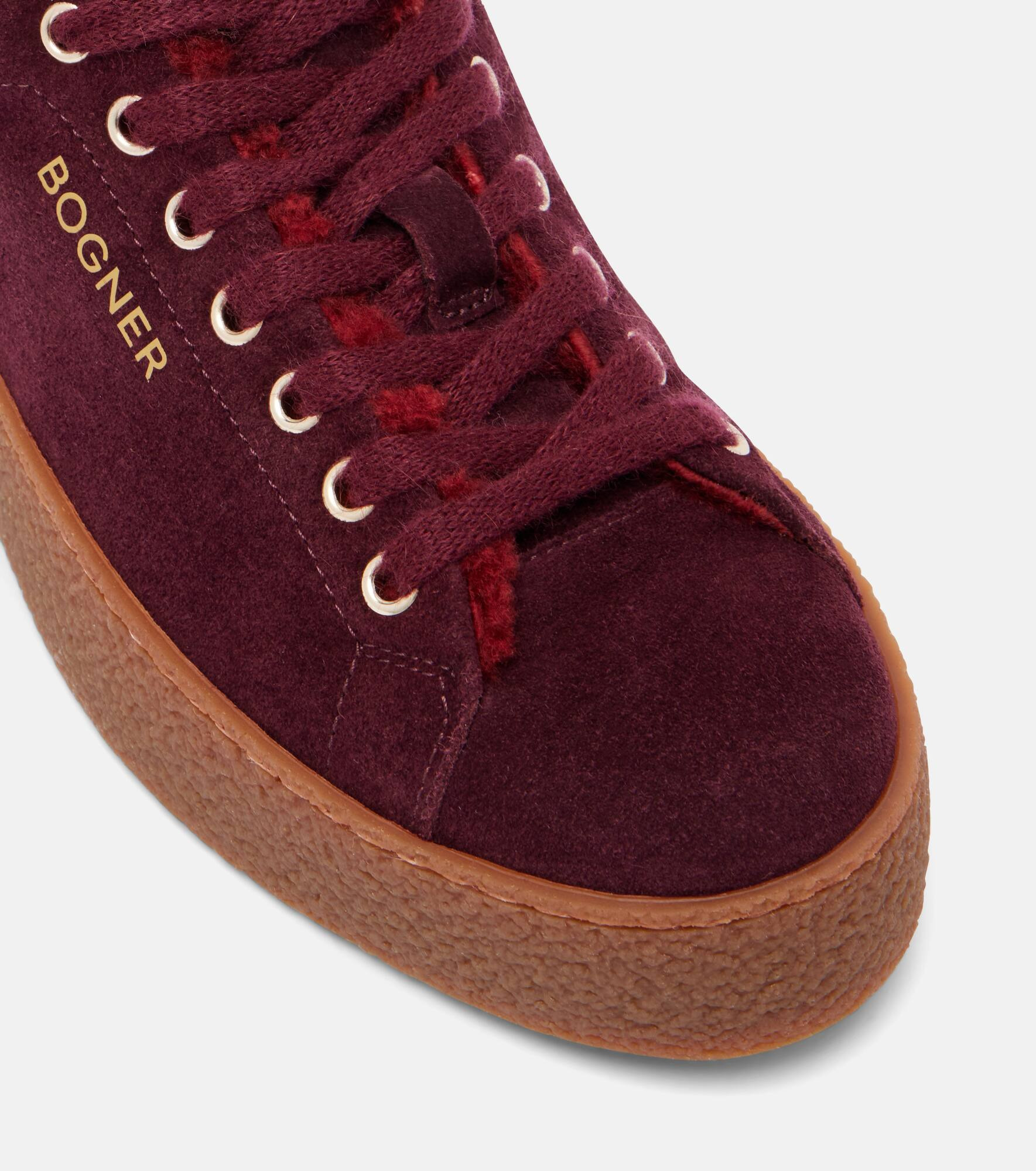 Lucerne shearling-lined suede sneakers - 5