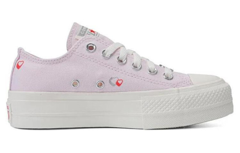 (WMNS) Converse Chuck Taylor All Star Lift Platform Y2K Heart Low Top 'Pale Pink' A09115C 2