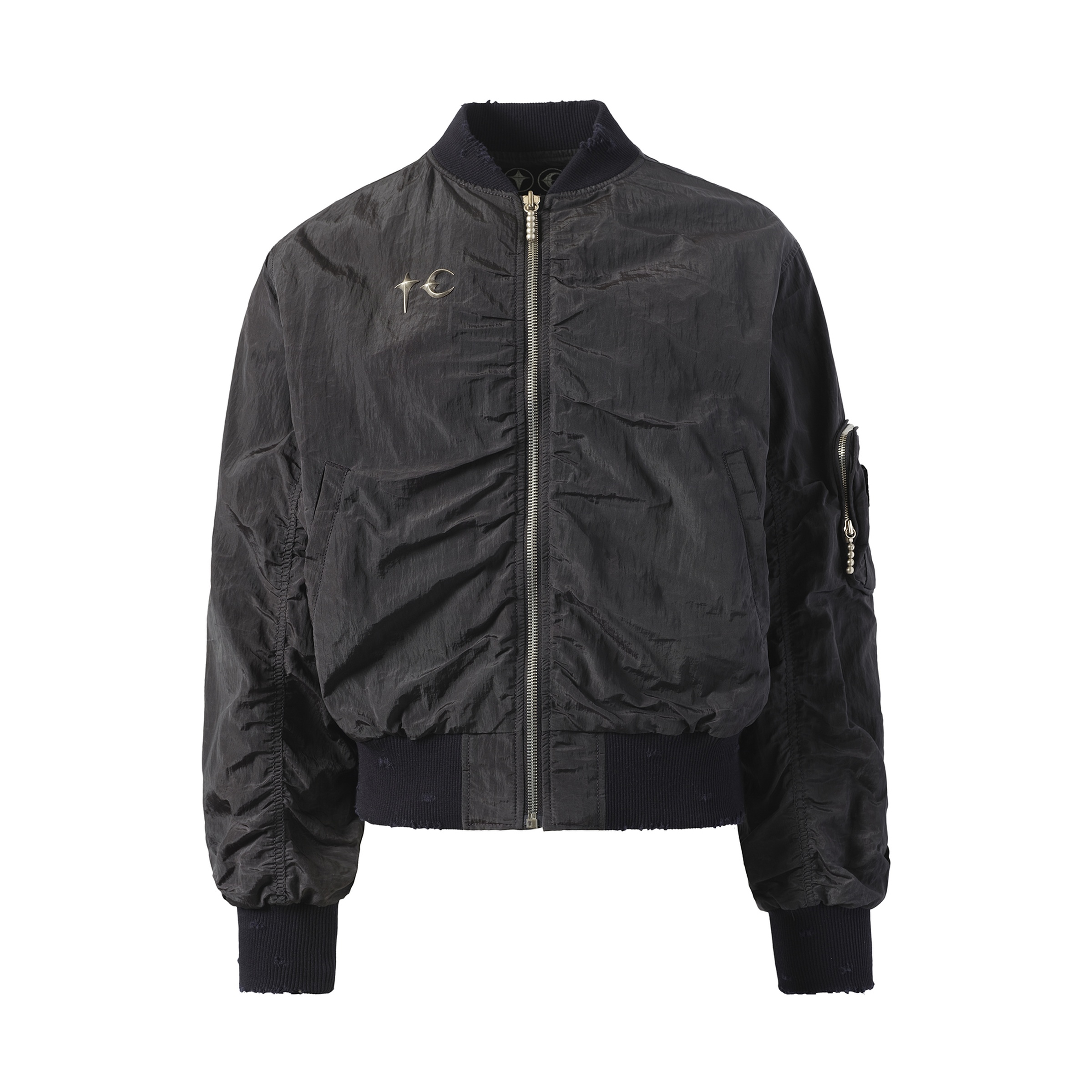 Scarred Tango Charlie Bomber in Black - 2