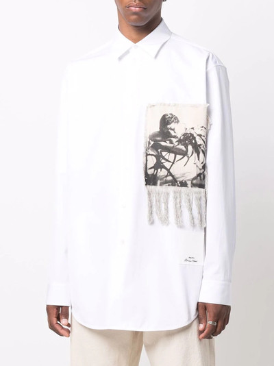 Jil Sander patch-detail cotton shirt outlook