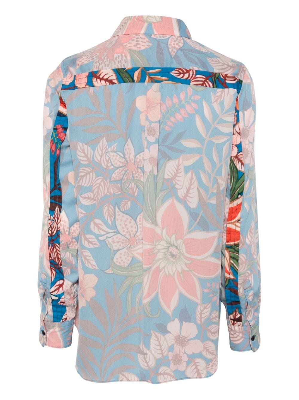 floral-print inside-out shirt - 2