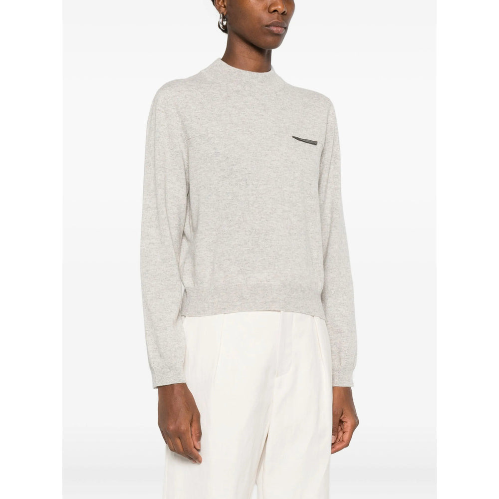 Brunello Cucinelli Grey Knitwear - Jumpers Women - 2