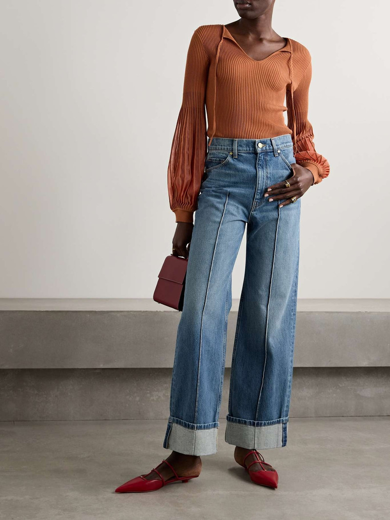ULLA JOHNSON The Genevieve high-rise wide-leg jeans outlook