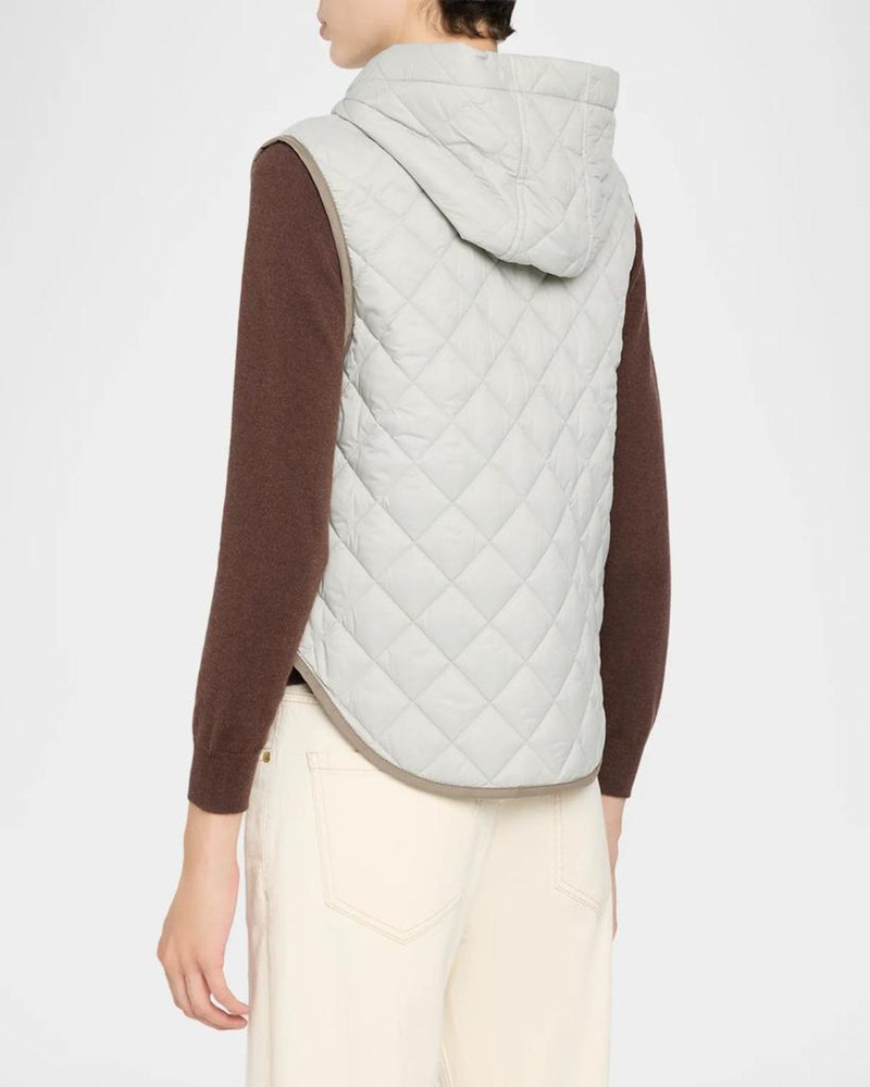 Hooded Quilted Outerwear Vest 3