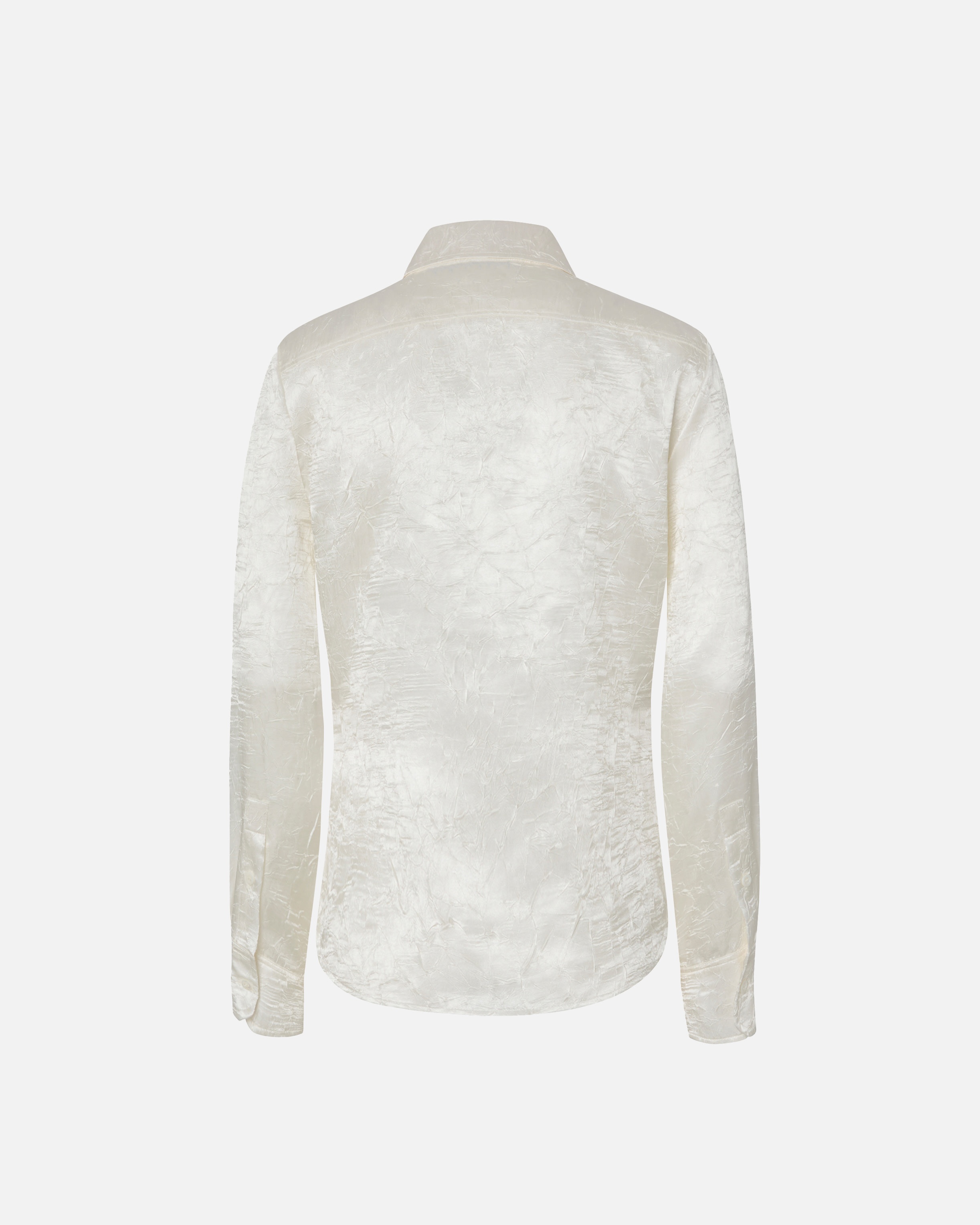 CRINKLED SATIN SHIRT - 6