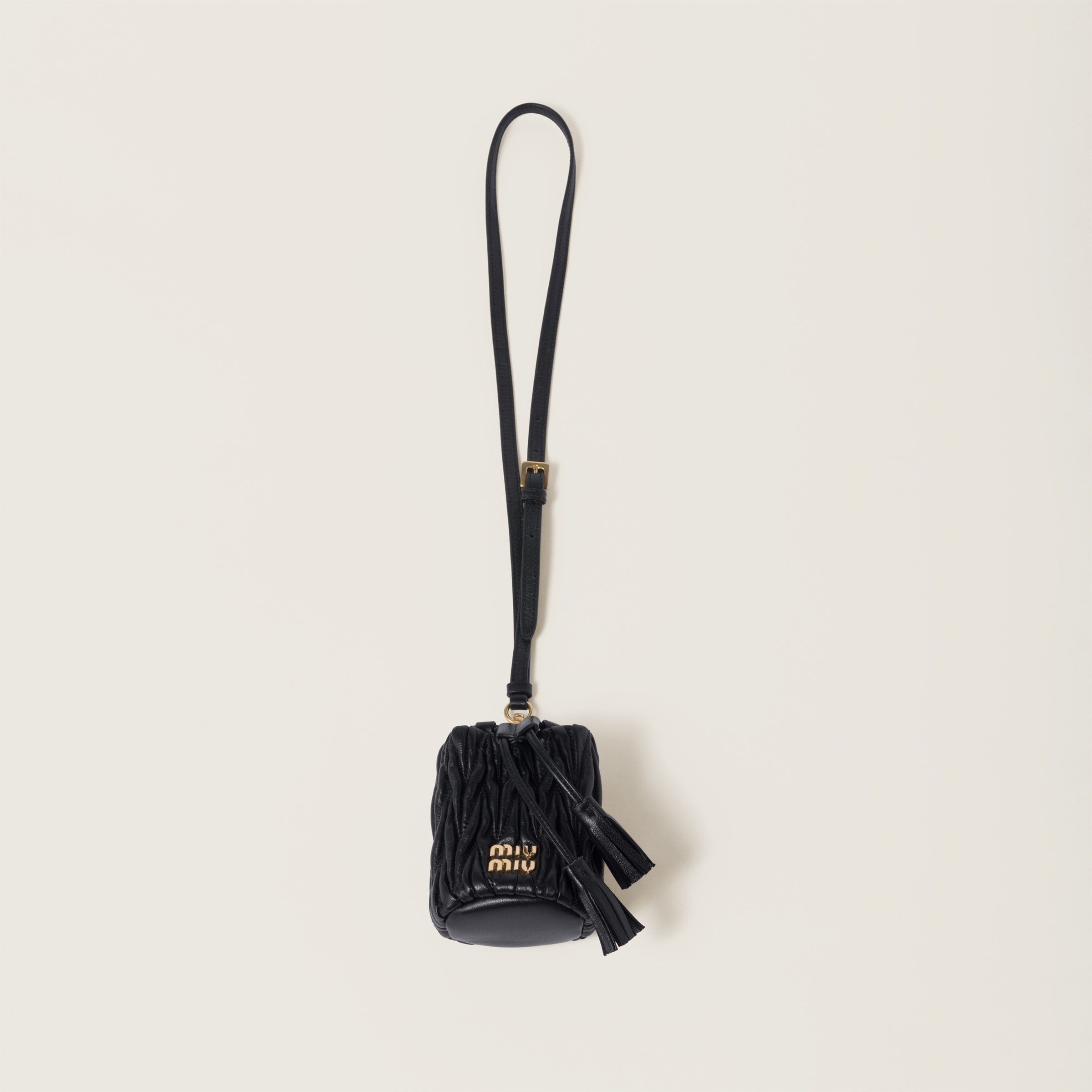 Matelassé nappa leather micro bag - 4