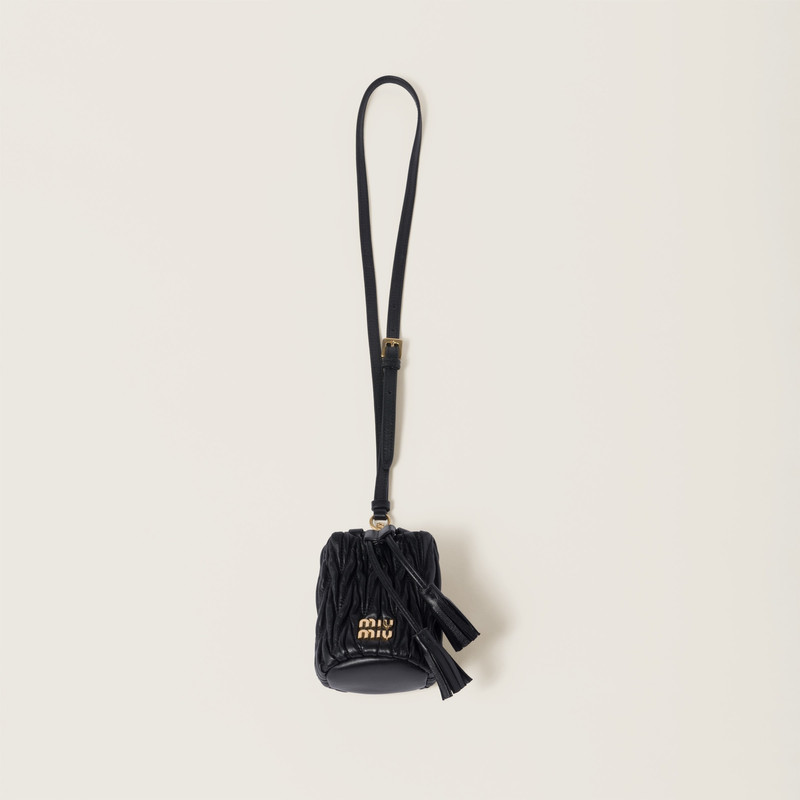 Matelassé nappa leather micro bag 4