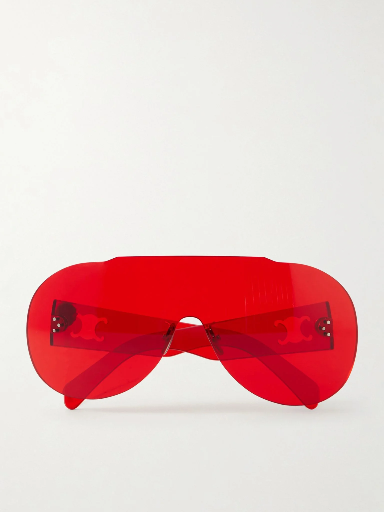 Sundown Shade aviator-style injection sunglasses Red - 1