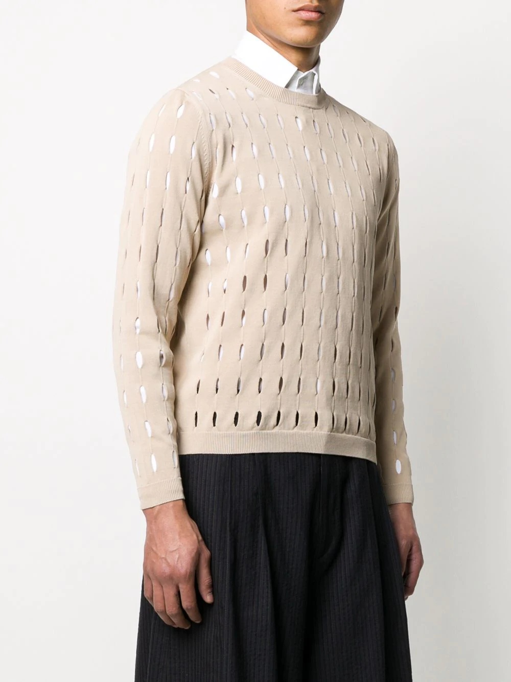 openwork knit jumper - 3