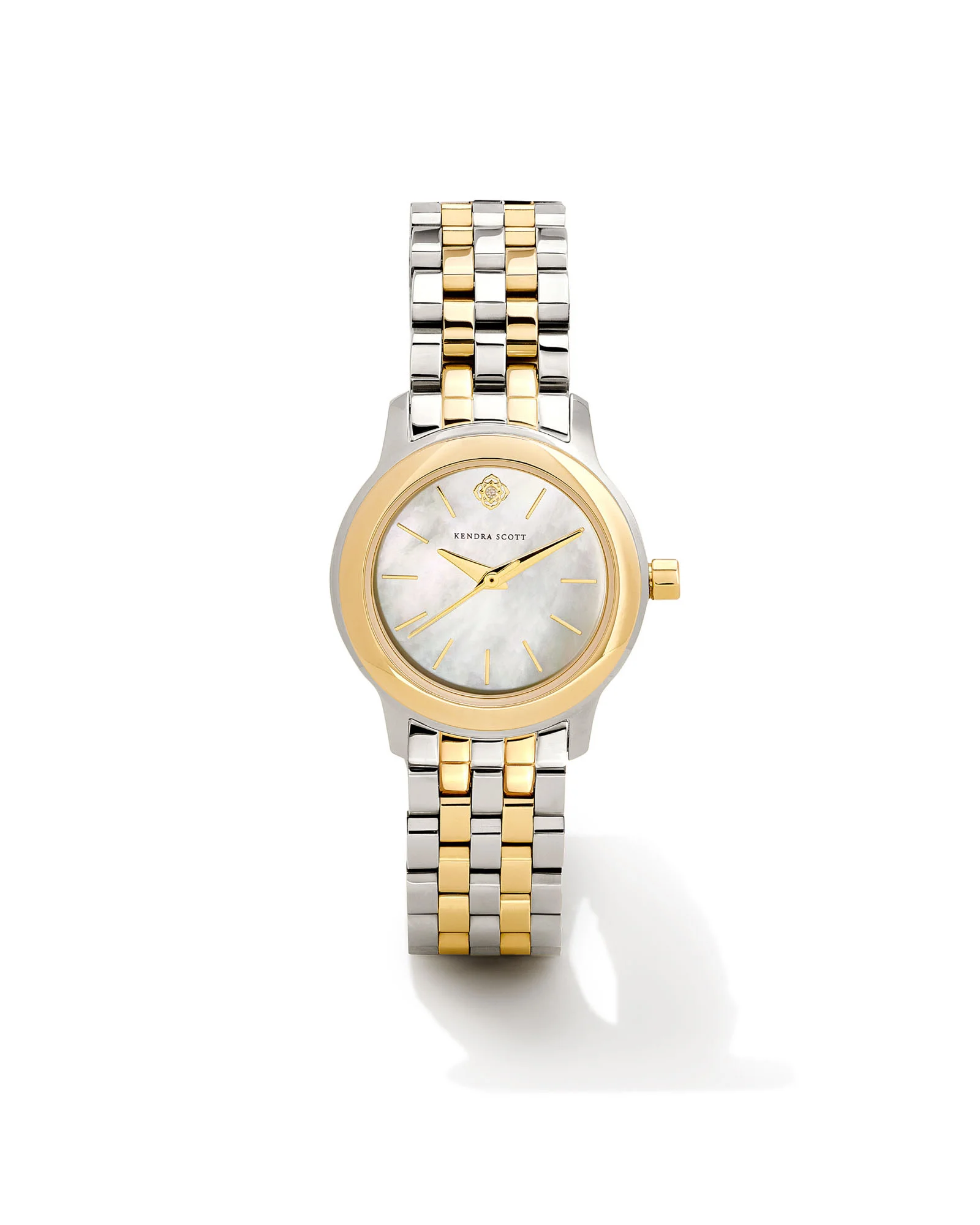 Alex Two Tone Stainless Steel 28mm Watch in Ivory Mother-of-Pearl - 1