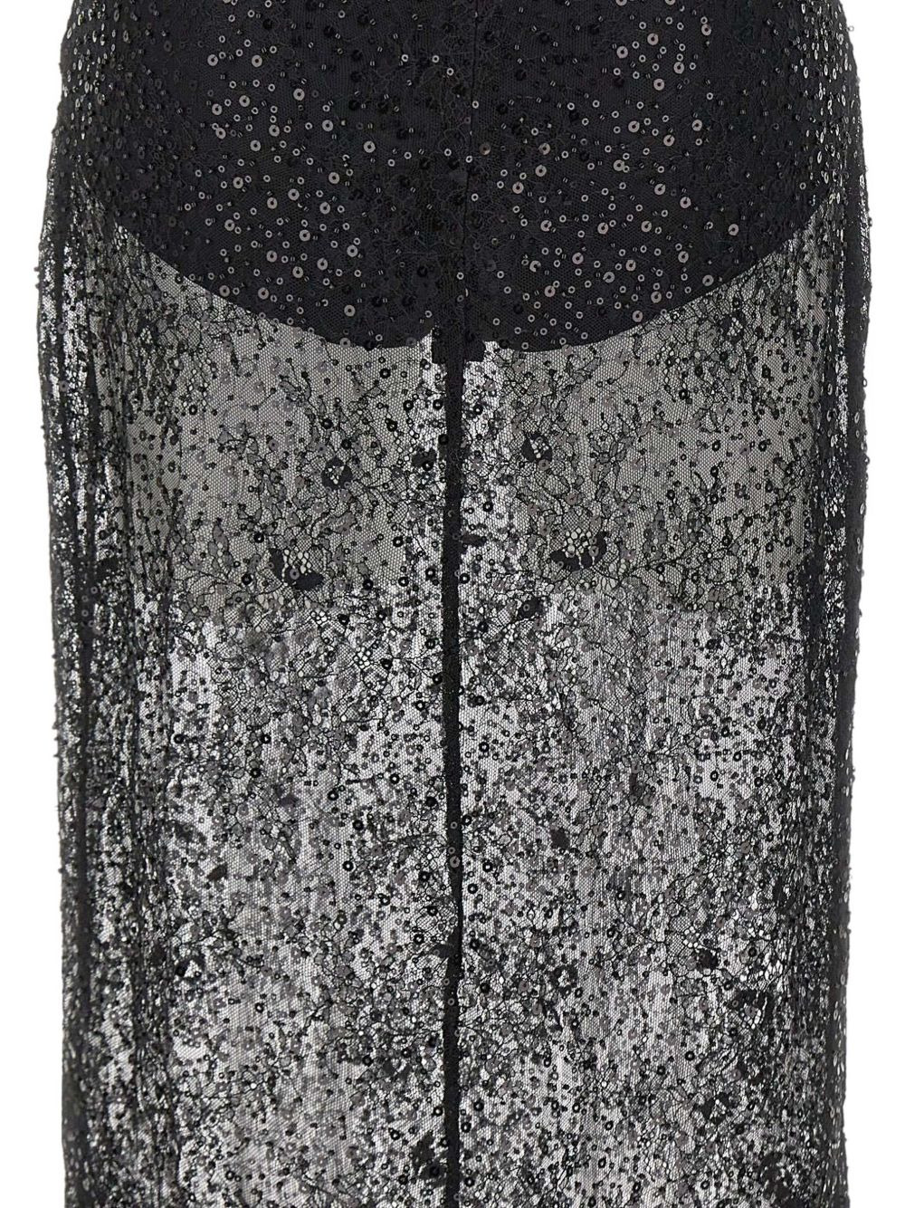 Risa sequin-embellished midi skirt - 4