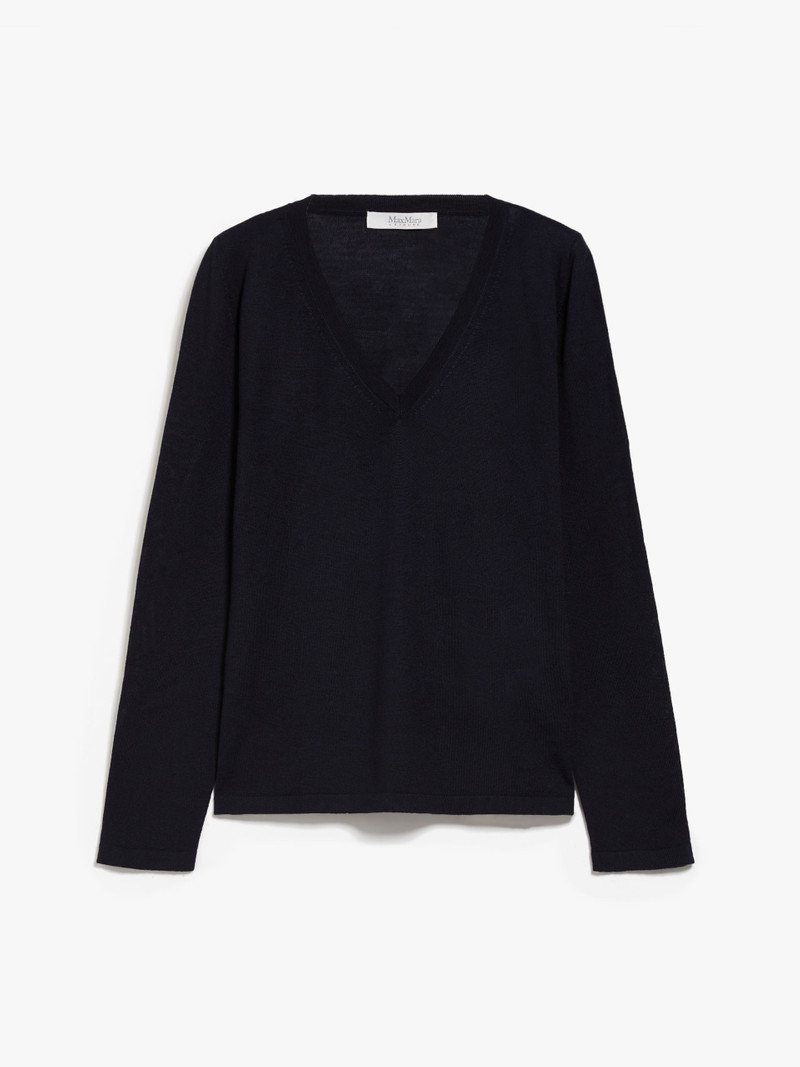 CAVOUR Wool knit V-neck jumper 1