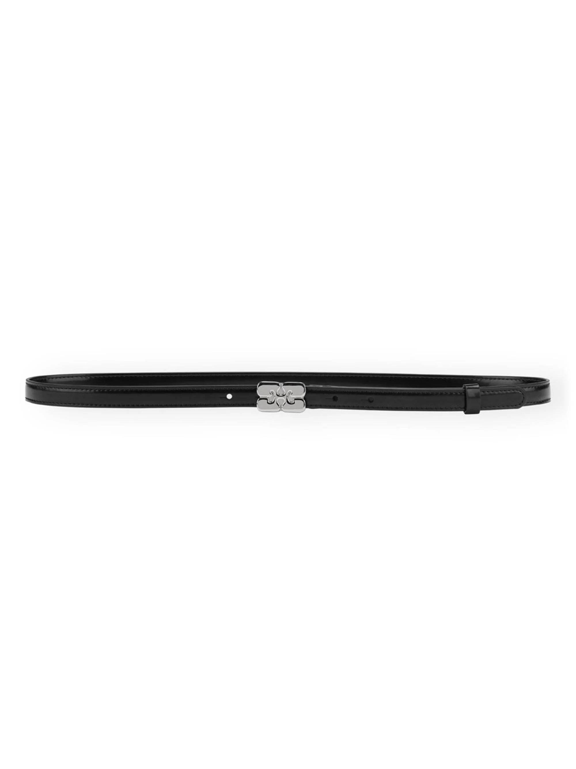 Women's Kat Patent Thin Belt - Black - 1