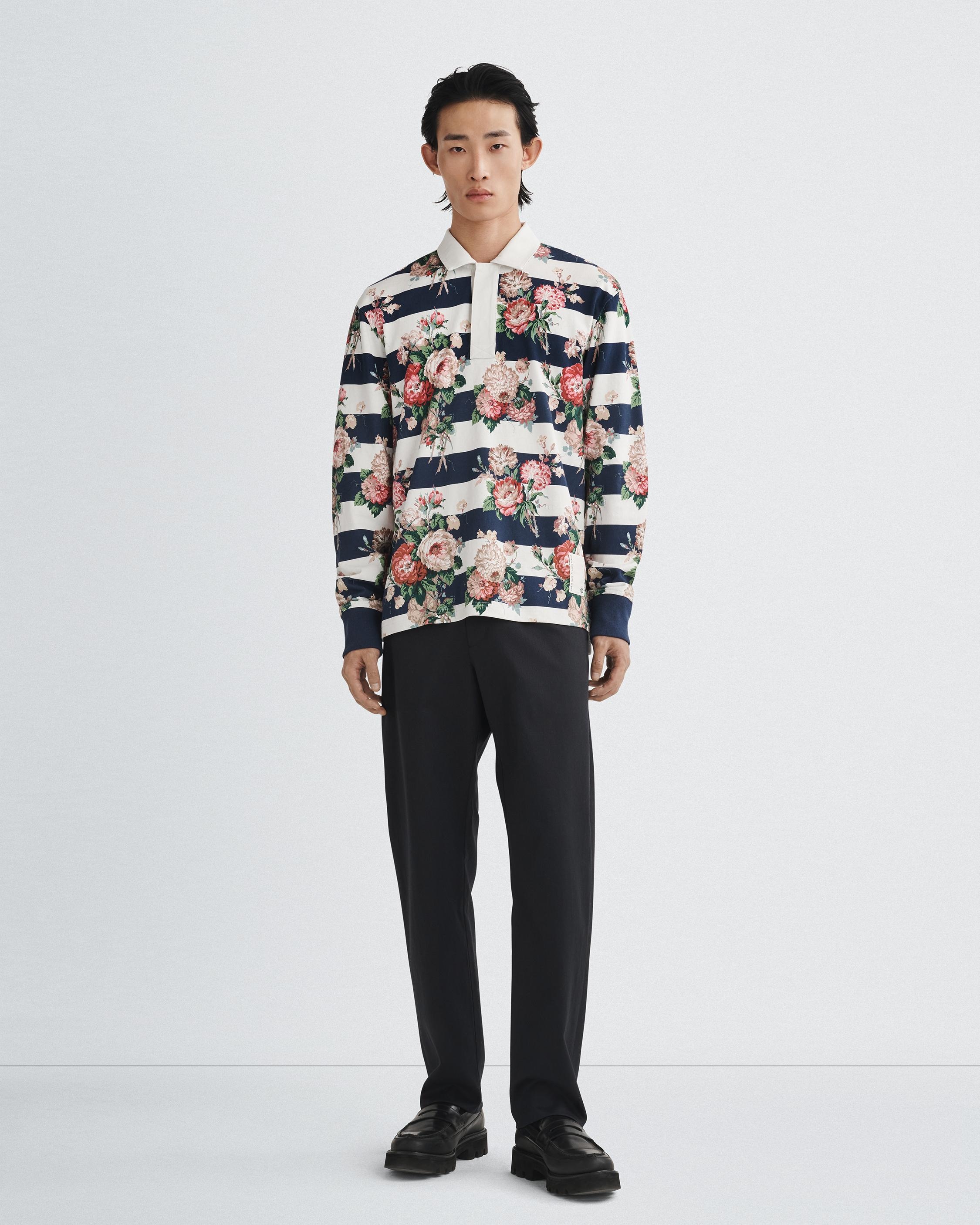 rag & bone Laura Ashley Printed Rugby Relaxed Fit