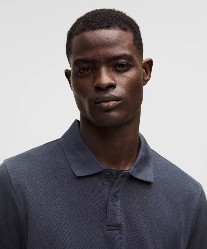 Cotton Pique Short-Sleeve Polo Shirt 4