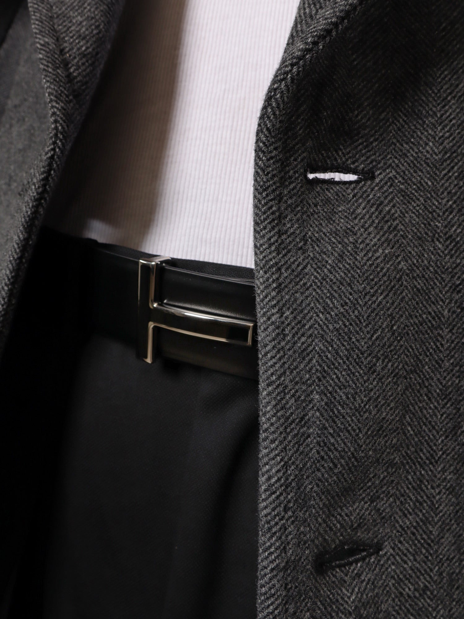 Tom Ford Leather Belt With Enamelled Logo - 3