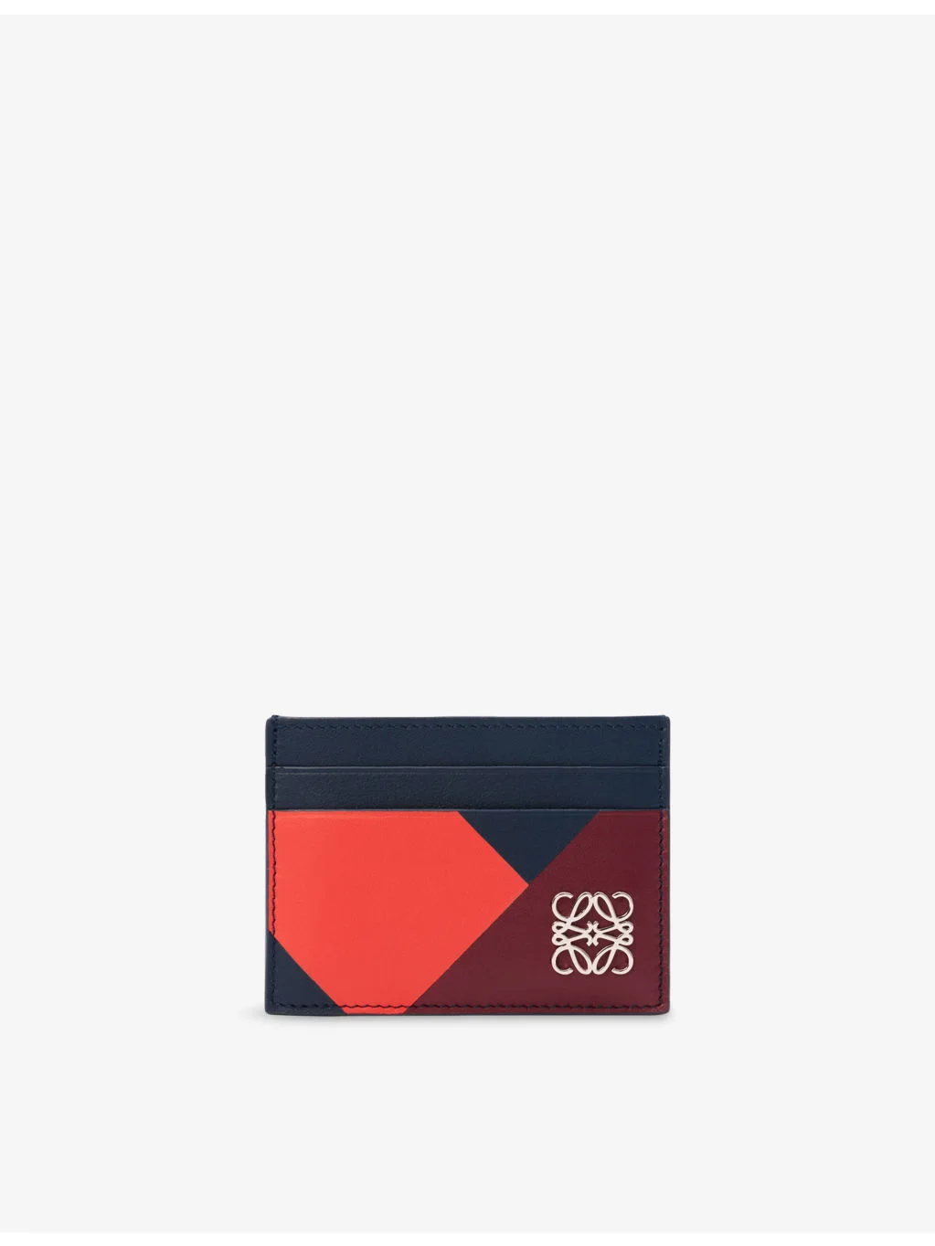 Anagram Graphic-Pattern Leather Card Holder - 1