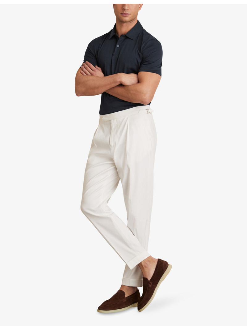 REISS Earl Airwater Slim-Fit Cotton Polo outlook