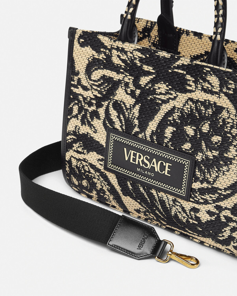 Barocco Athena Raffia Small Tote Bag 5